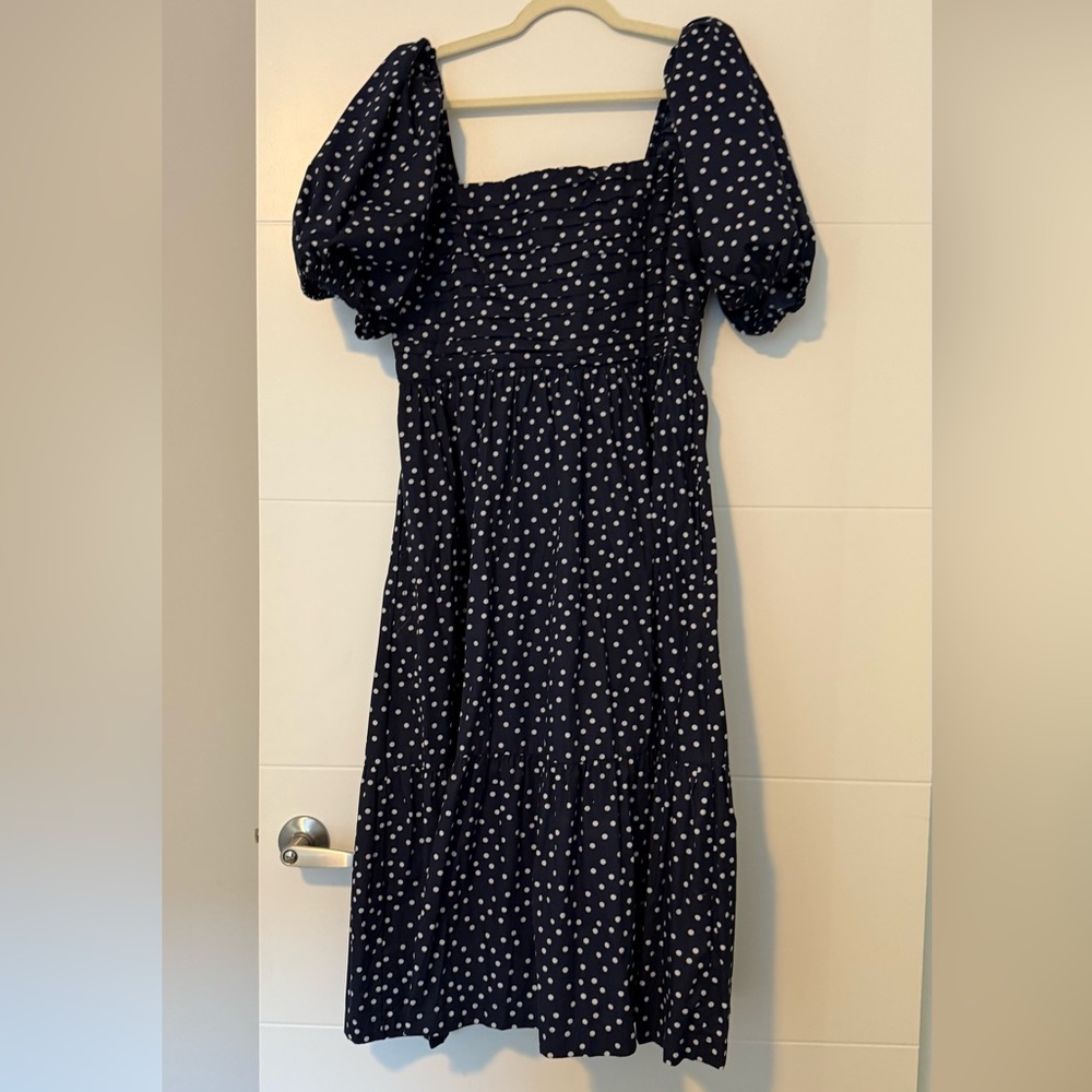 Abercrombie Polka Dot Maxi Dress, L